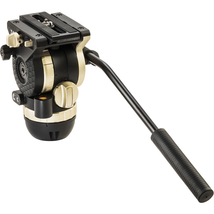Libec NH10 75mm ball and flat base video head with a pan handle, payload 4kg