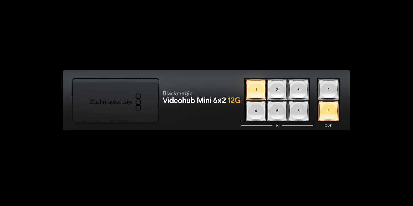 Blackmagic Design Videohub Mini 6x2 12G