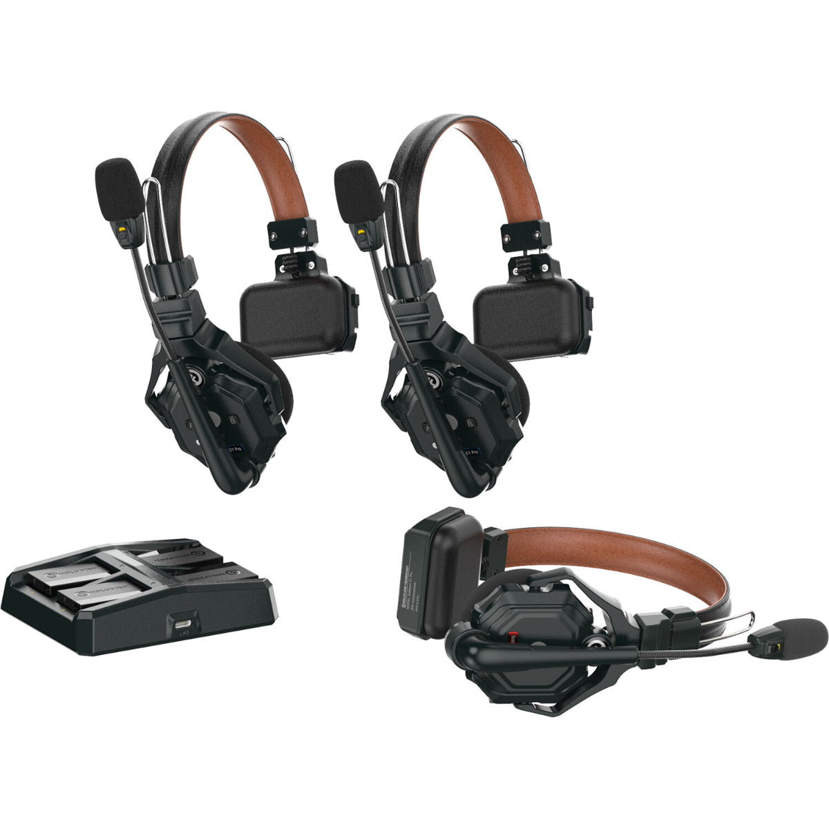 Hollyland Solidcom C1 Pro-8S Full-Duplex ENC Wireless Intercom System with 3 Headsets (1.9 GHz)