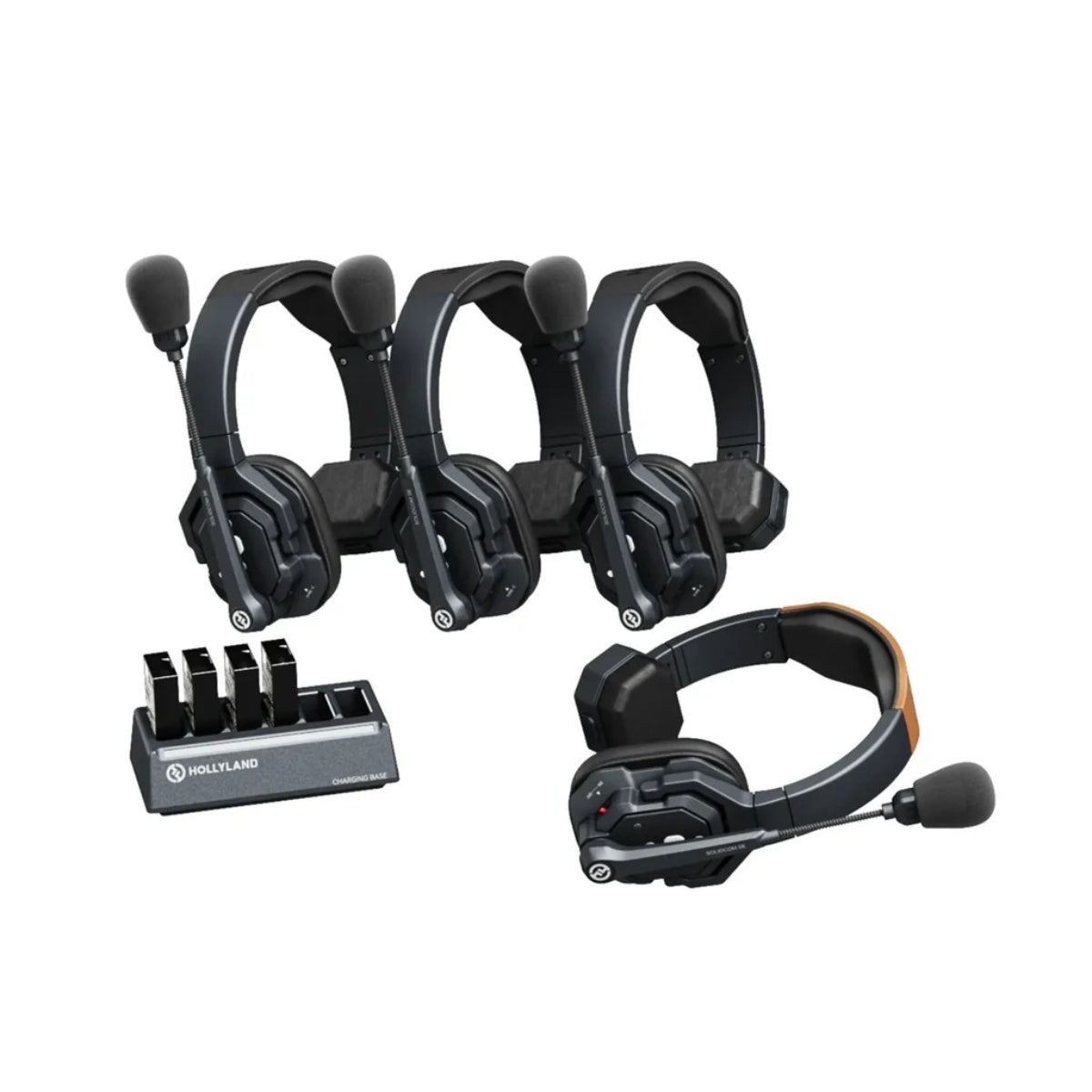 Hollyland Solidcom SE-4S Wireless 4-Person Noise Cancelling Headset Intercom