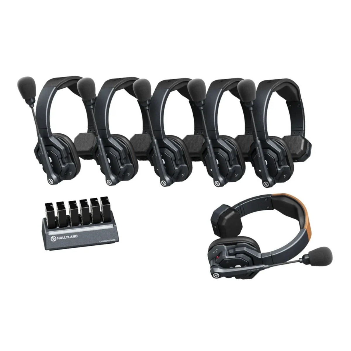Hollyland Solidcom SE-6S Wireless 6-Person Noise Cancelling Headset Intercom
