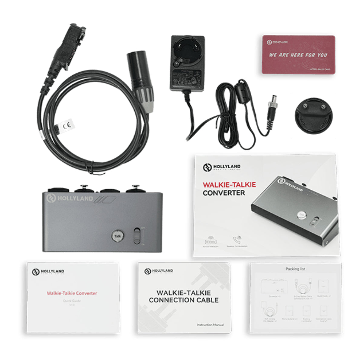 Hollyland Walkie-Talkie Converter Kit with 8-Core Walkie-Talkie Connection Cable