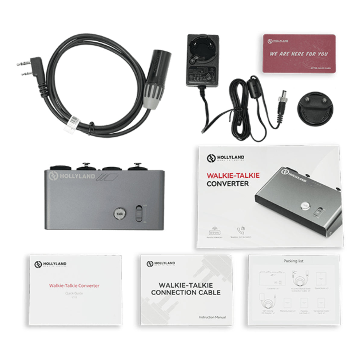 Hollyland Walkie-Talkie Converter Kit with K-LEMO Walkie-Talkie Connection Cable