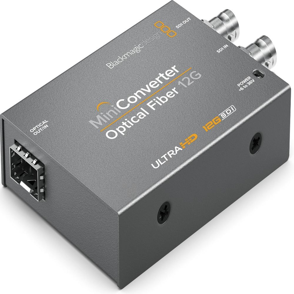 Blackmagic Design Mini Converter Optical Fiber 12G (SFP Optical Module not included)