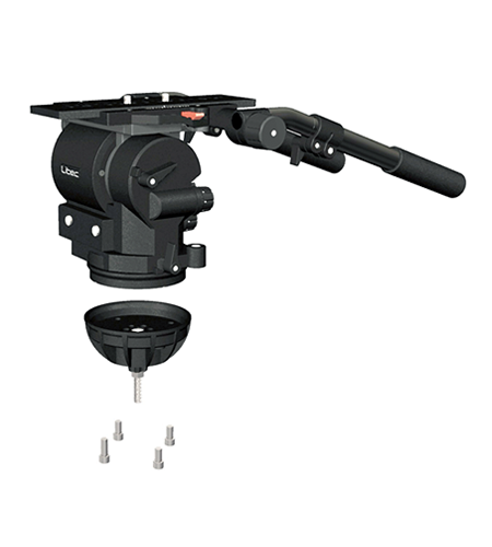 Libec Flat base video head with 150mm bowl adapter and 2 PH-15B, payload 30kg