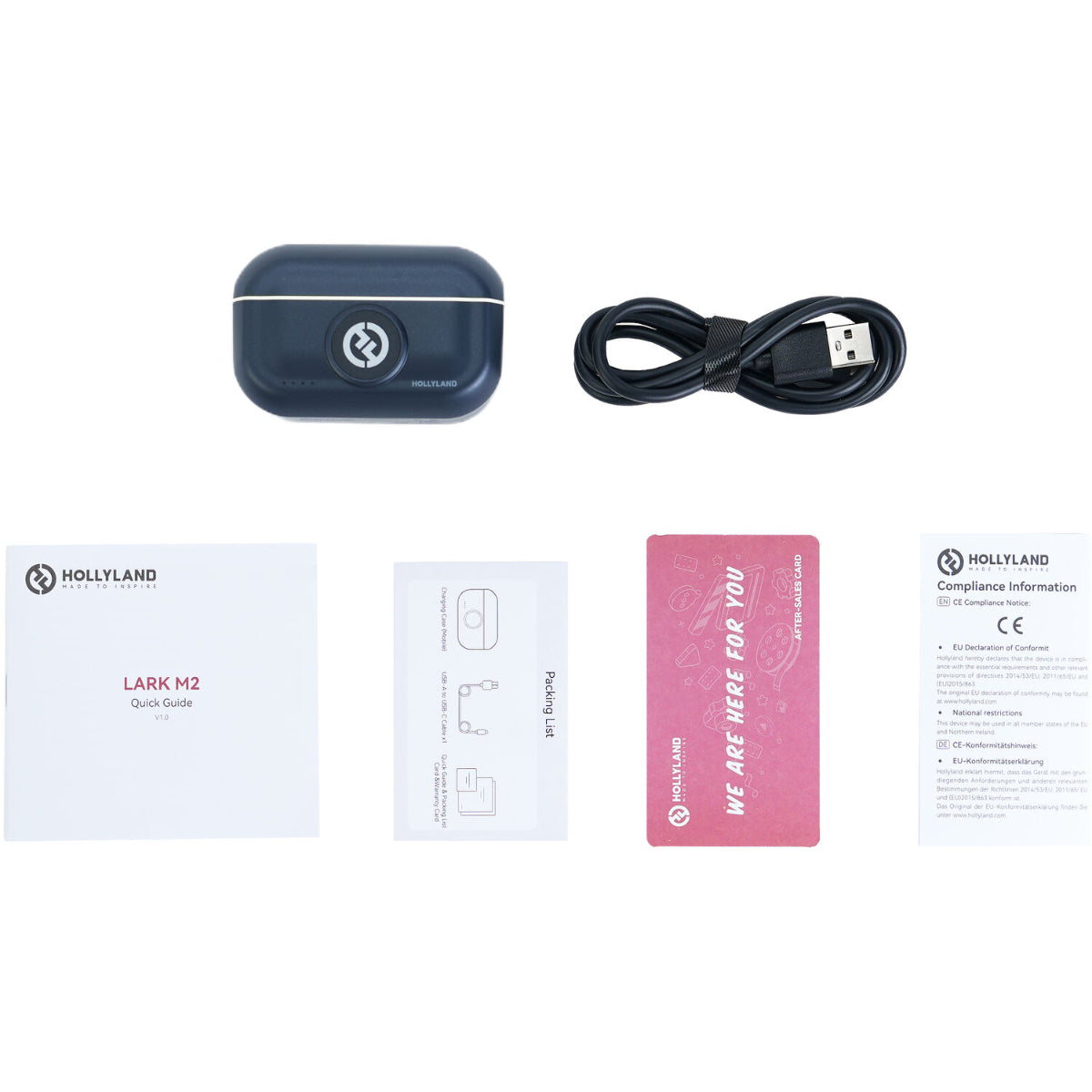 Hollyland Spares - Lark M2 Charging Case (Camera,Shine Charcoal)