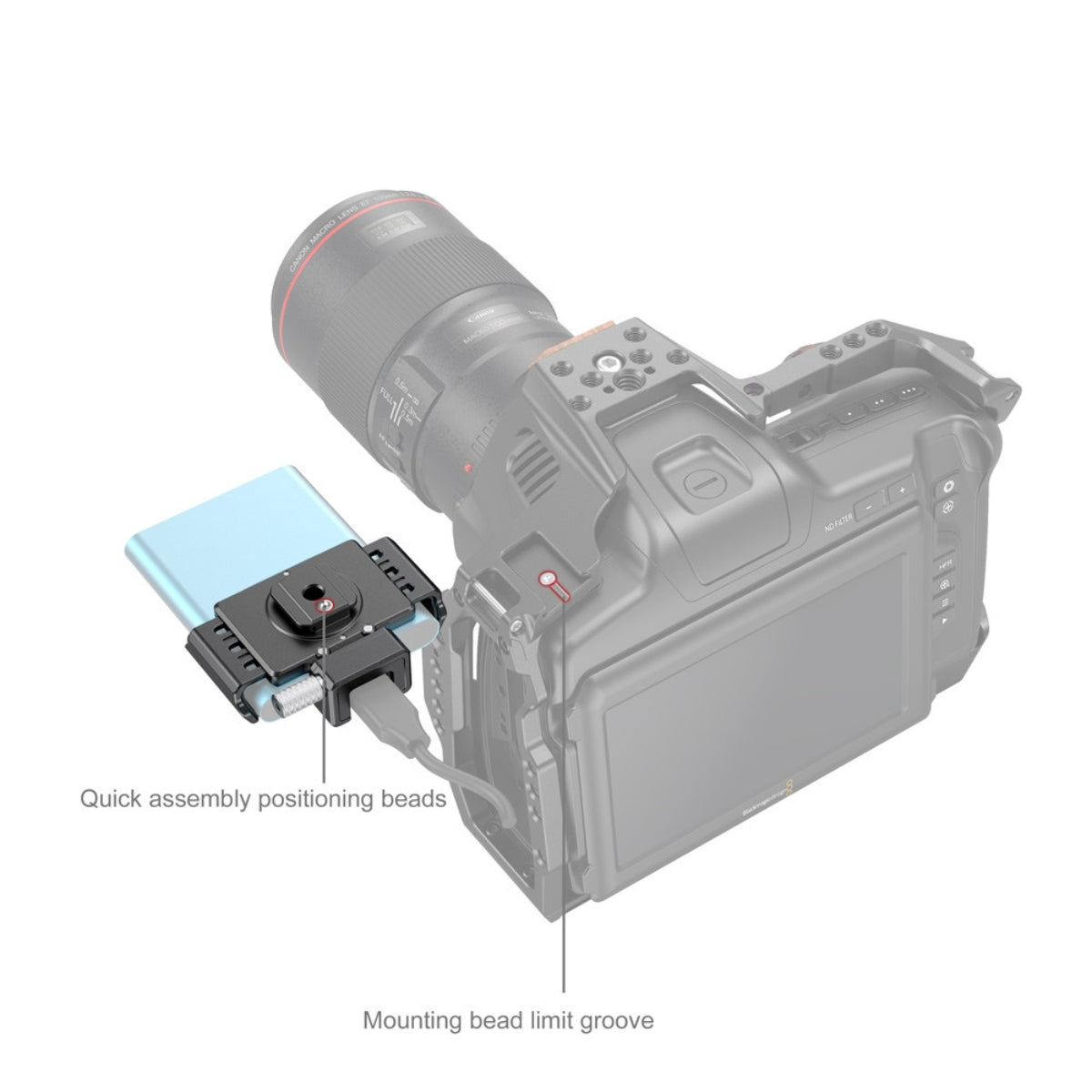#SmallRig T5 / T7 SSD Clamp for BMPCC 6K Pro 3272