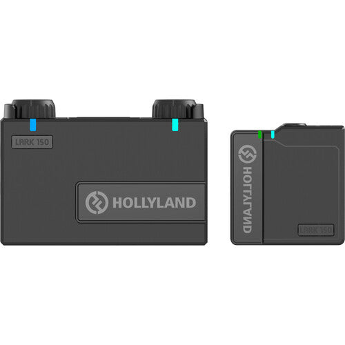 #Hollyland LARK 150 SOLO Compact Digital Wireless Microphone System - 1x Transmitter, 1x Receiver, 1x Lav Mic (2.4 GHz) Black