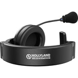 Hollyland Syscom 1000T-8BP Full-Duplex Intercom System - Station with 4 Beltpacks and Pro Dynamic Monaural Headsets