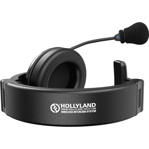 Hollyland Syscom 1000T-4BP Full-Duplex Intercom System - Station with 4 Beltpacks and Pro Dynamic Monaural Headsets