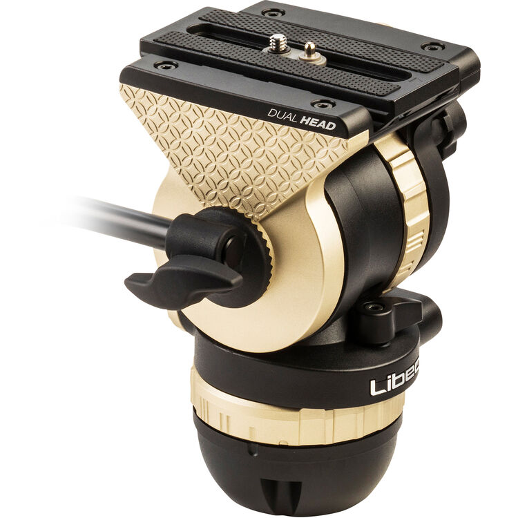 Libec NH10 75mm ball and flat base video head with a pan handle, payload 4kg