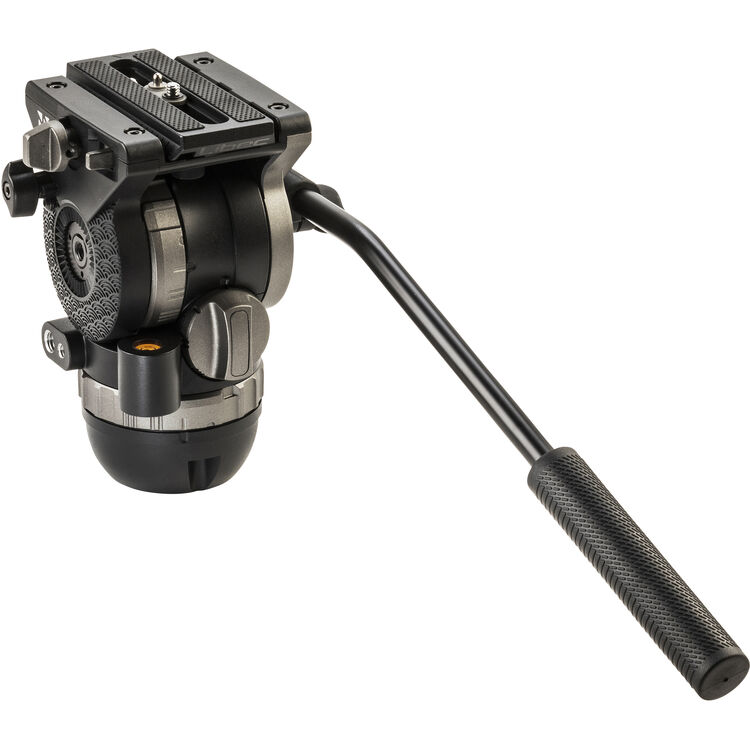 Libec NH30 75mm ball and flat base video head with a pan handle, payload 10kg