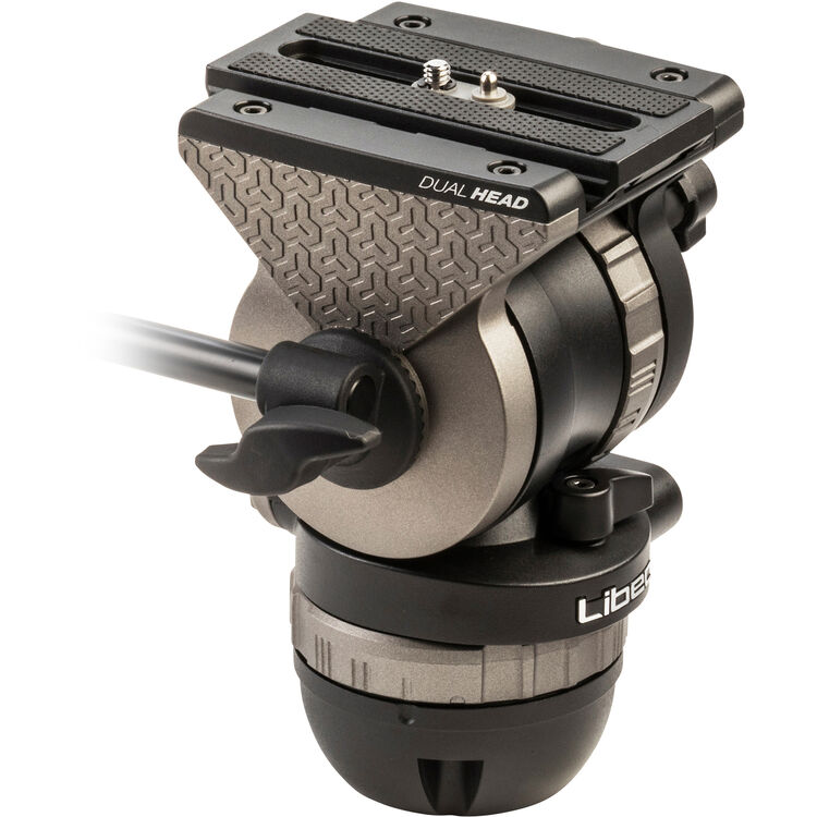 Libec NH30 75mm ball and flat base video head with a pan handle, payload 10kg