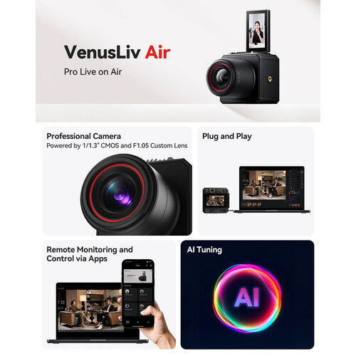 #Hollyland VenusLiv 24/7 Livestream Camera (Black)