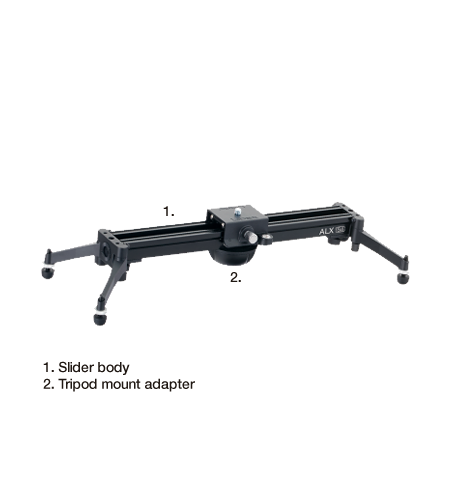 Libec Slider and video tripod system: TH-Z2 / ALX S4