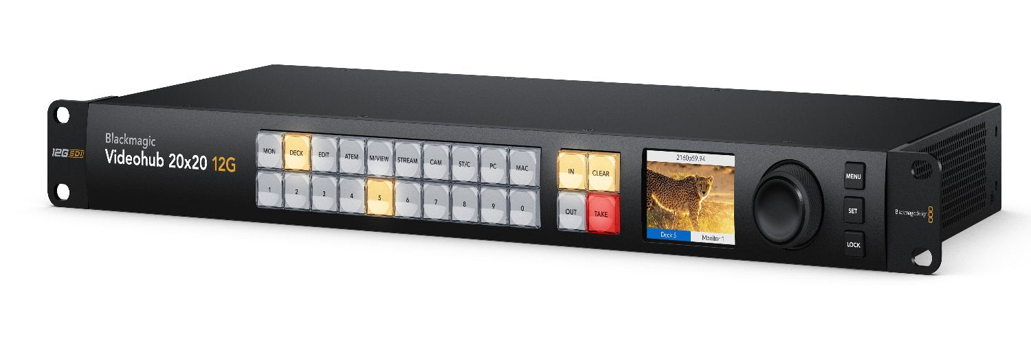 Blackmagic Design Videohub 20x20 12G - ShopVisuals.tv