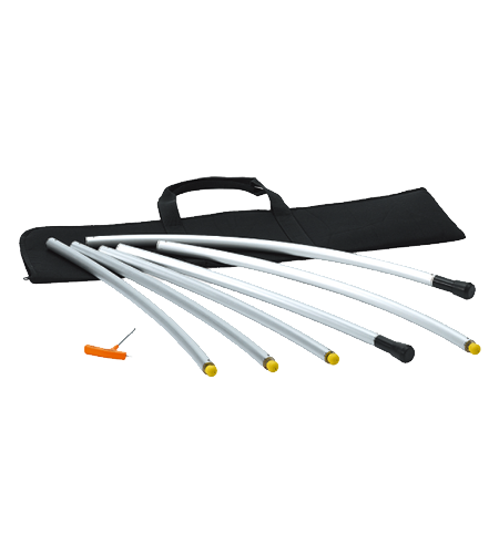 Libec 90 degrees curved rail with carrying case