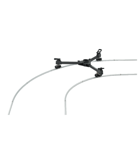 Libec 90 degrees curved rail with carrying case