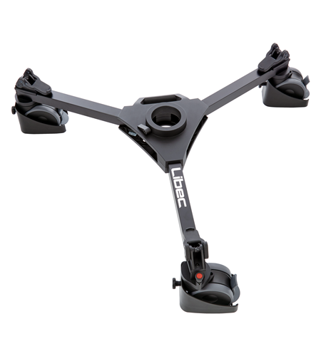 Libec Dolly with cable guard and tracking lock for studio use