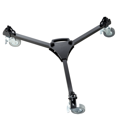 Libec LX10 Studio Two-Stage Aluminum Tripod System and H65B Head with Dual Pan Handles and Spreader Dolly &amp; padded bag