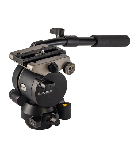 Libec 75mm ball and flat base video head with a PH-6B, payload 8kg