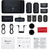 Hollyland LARK MAX 2 Combo 2-Person Wireless Microphone System for Cameras and Mobile Devices (Space Gray, 2.4 GHz)