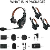 Hollyland Solidcom C1 Pro-4S Full-Duplex ENC Wireless Intercom System with 4 Headsets (1.9 GHz)