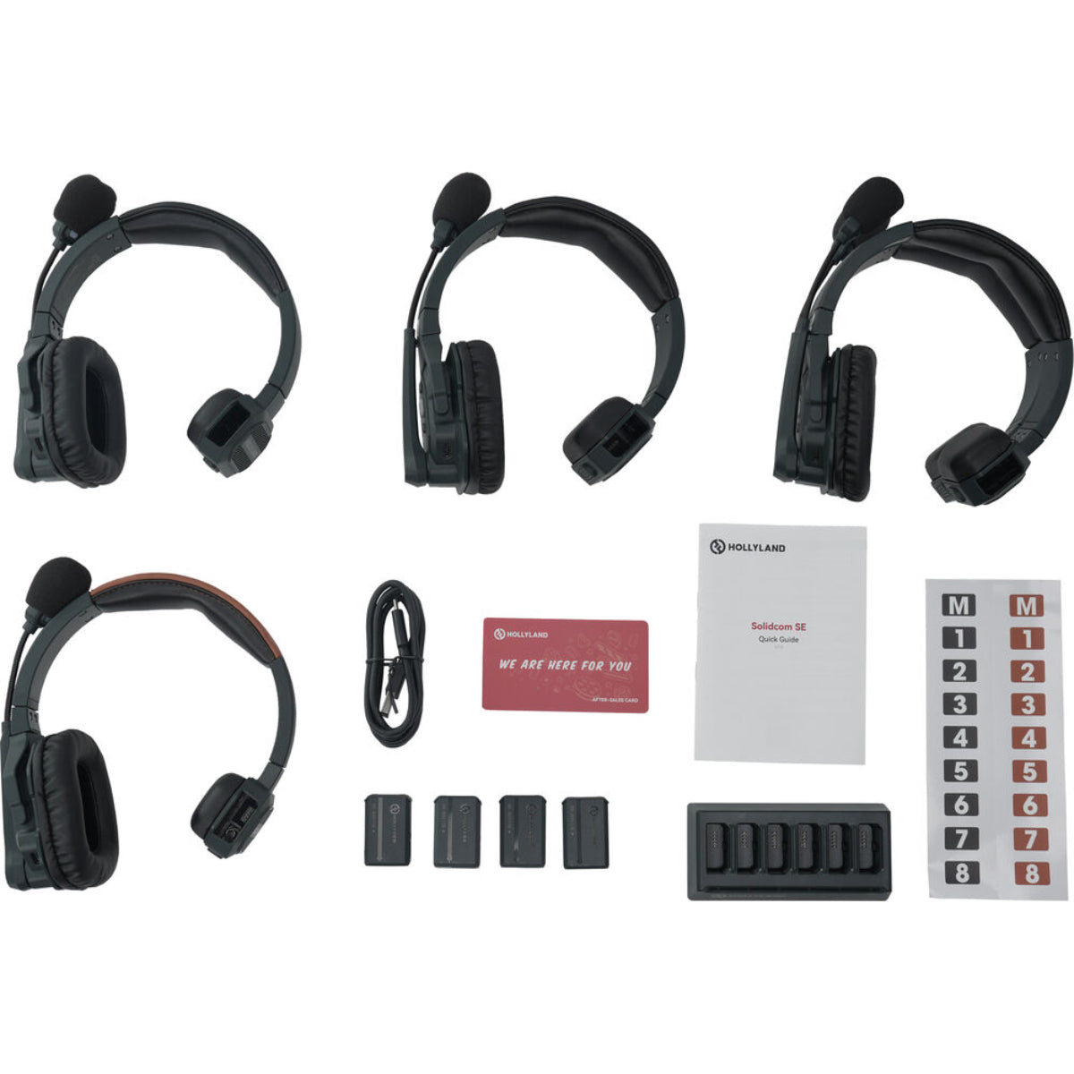 Hollyland Solidcom SE-4S Wireless 4-Person Noise Cancelling Headset Intercom - Double Ear Version