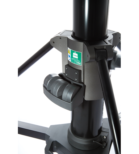 Libec 150mm flat base pedestal system for outside broadcast and studio use, payload 60kg