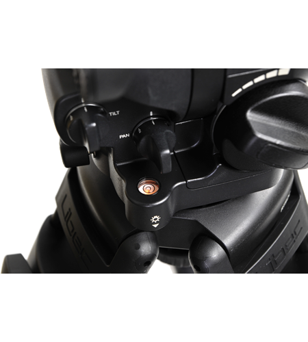 Libec 100mm ball video head with a PH-8B, payload 25kg