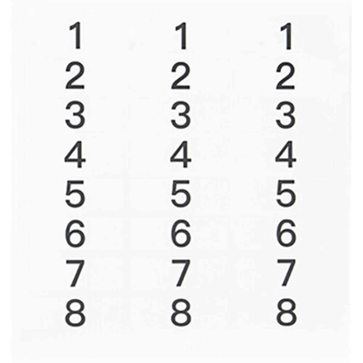 Hollyland Spares - Number Stickers (for Wireless Tally System)