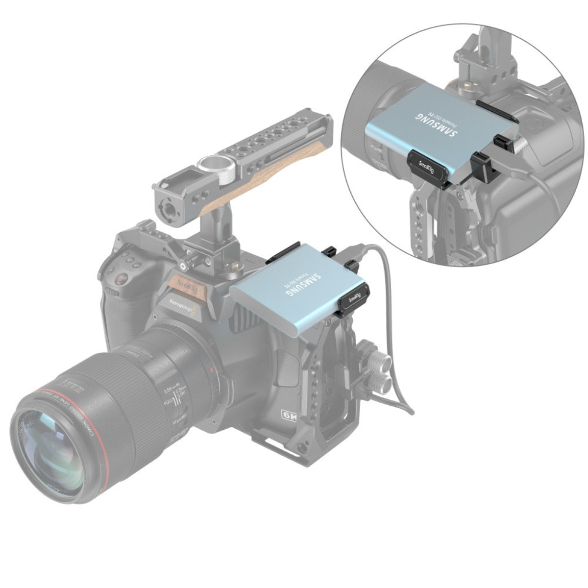 #SmallRig T5 / T7 SSD Clamp for BMPCC 6K Pro 3272
