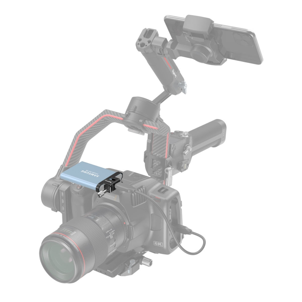 #SmallRig Samsung T5 SSD Mounting Clamp for BMPCC 6K Pro Cage 3300