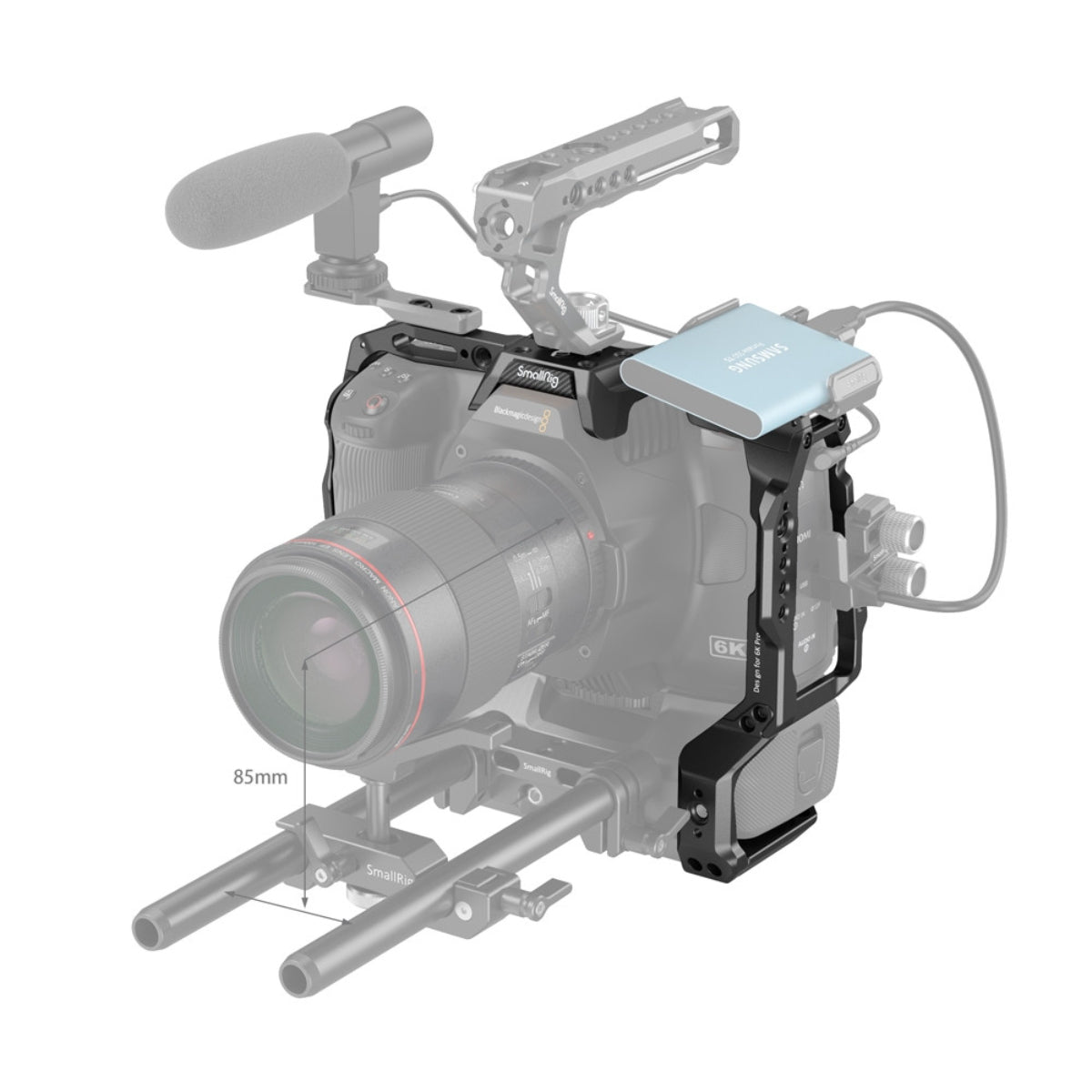 #SmallRig Battery Grip Compatible Cage for BMPCC 6K Pro 3382