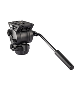 Libec 75mm ball and flat base video head with a pan handle, payload 5kg