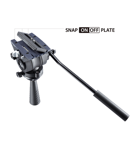 Libec TH-X Head with Pan Handle (65mm ball), payload 4kg