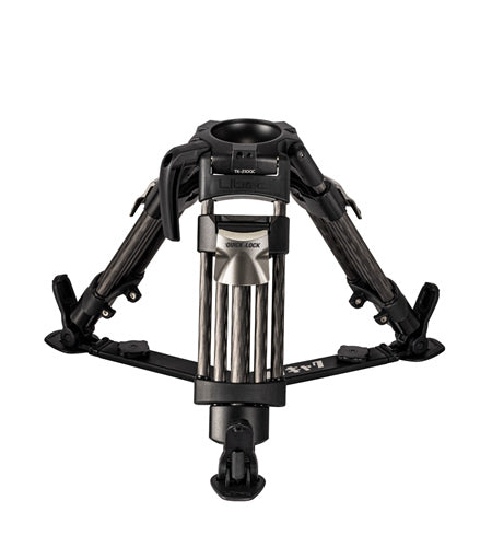 Libec 75mm / 100mm bowl baby tripod with Quick Locks, AD-75 and floor spreader included, carbon fiber, 2-stage