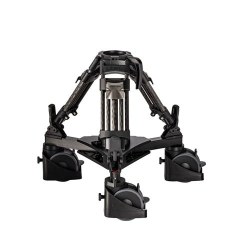 Libec 75mm / 100mm bowl baby tripod with Quick Locks, AD-75 and floor spreader included, carbon fiber, 2-stage