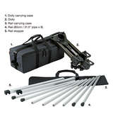 Libec 3.2m/10.5' tracking rail with dolly and carrying case
