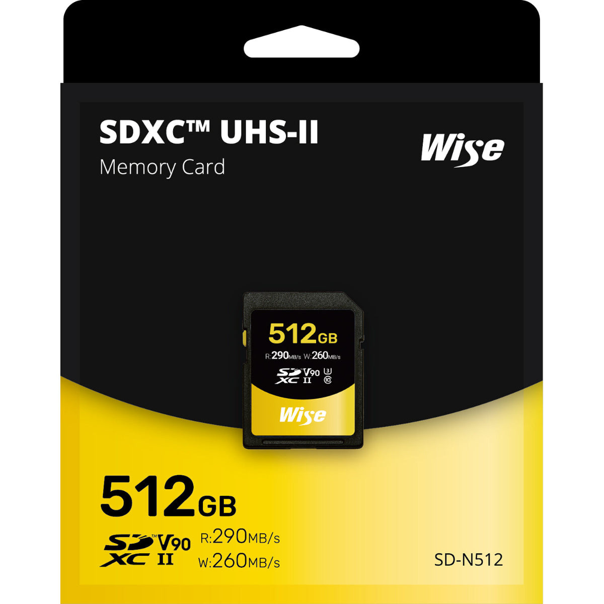 Wise Advanced 512GB SD-N UHS-II SDXC Memory Card