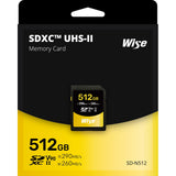 Wise Advanced 512GB SD-N UHS-II SDXC Memory Card
