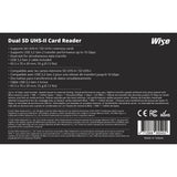 Wise Advanced Dual-Slot UHS-II SD Memory Card Reader