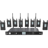 Hollyland Syscom 1000T-8BP Full-Duplex Intercom System - Station with 4 Beltpacks and Pro Dynamic Monaural Headsets